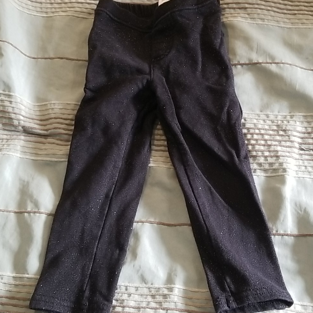 5/25. Size 2T black sparkly pants